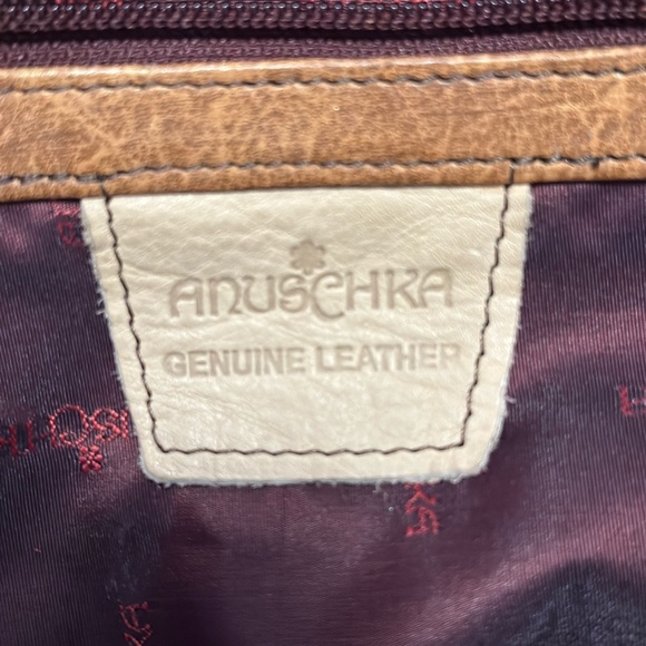 Anuschuka Hand Painted Large Dome Satchel Handbag Love Birds & Florals - Picture 9 of 15